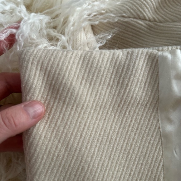 Marvin Richards white Mongolian fur penny lane coat size 12 - Picture 11 of 16